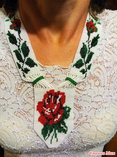 Колье "Алая Роза"