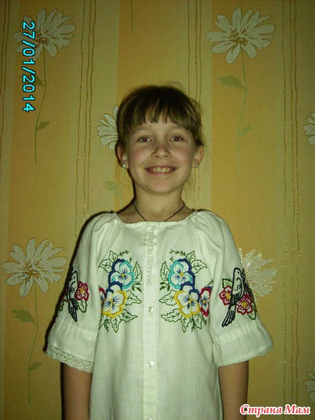 *Вышиванка для дочки