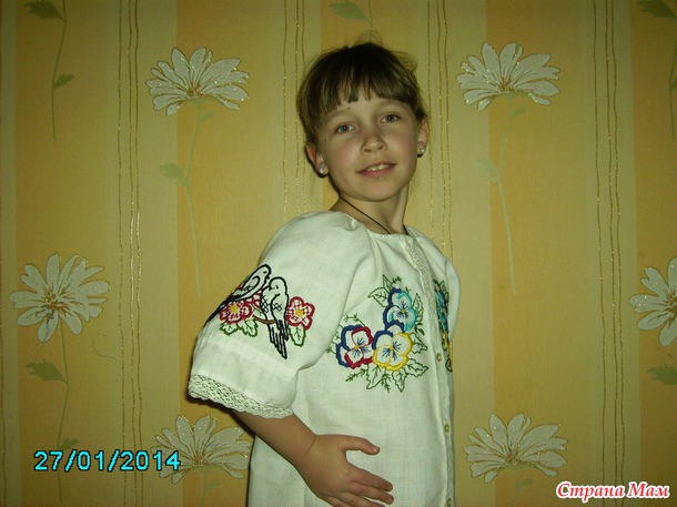 *Вышиванка для дочки