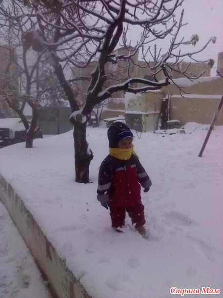 Наш снеговик 2015.)))