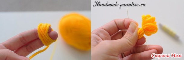 Ромашки из гофрированной бумаги