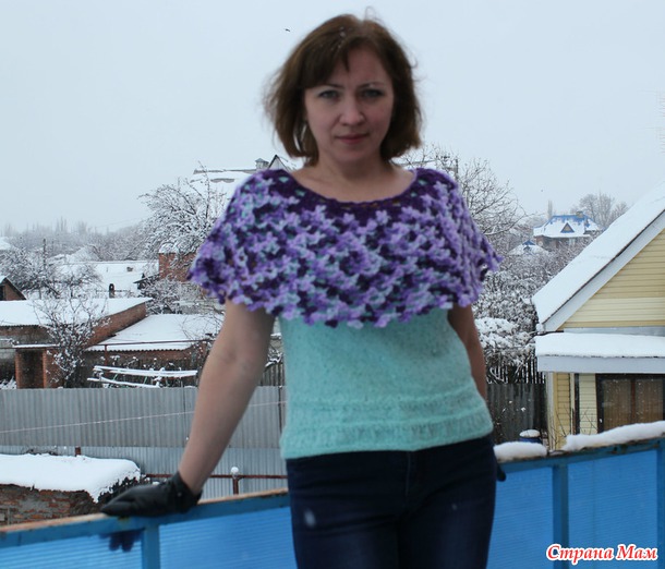 Моя новогодняя кофточка с пайетками