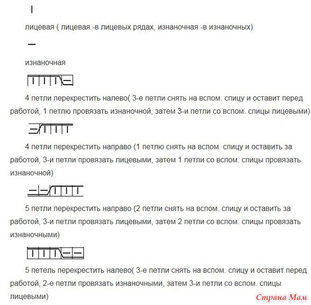 Красивый узор для пуловера спицами