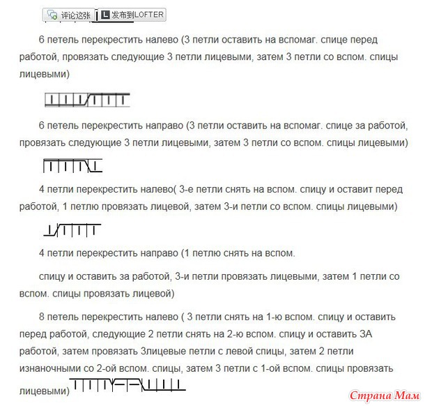 Красивый узор для пуловера спицами