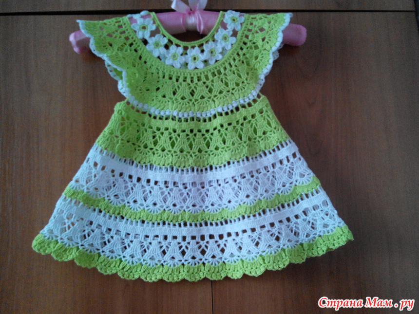 Платье Цветочная Феечка Крючком Видео 1 фото 20