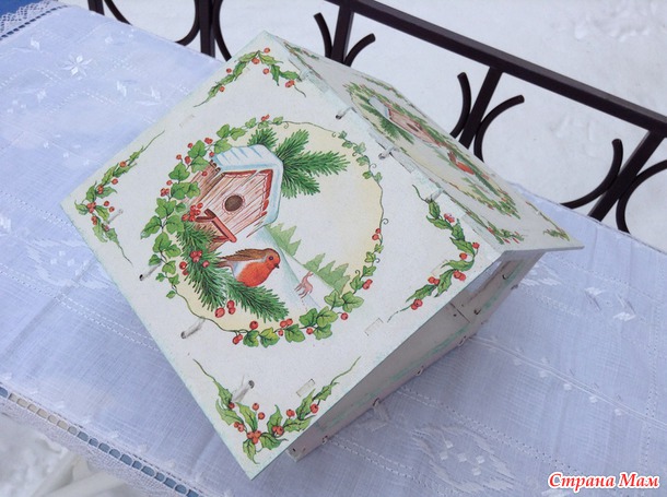 Кормушка для птиц! Декупаж с детьми! :-)