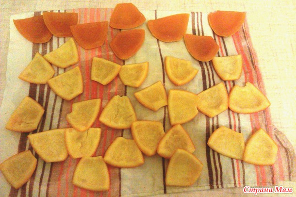 Цукаты из корочек цитрусовых плодов.