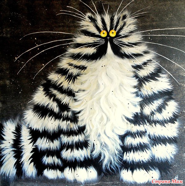 Кот в полосочку ( Ким Хаскинс), созерцание сакуры и маки)))