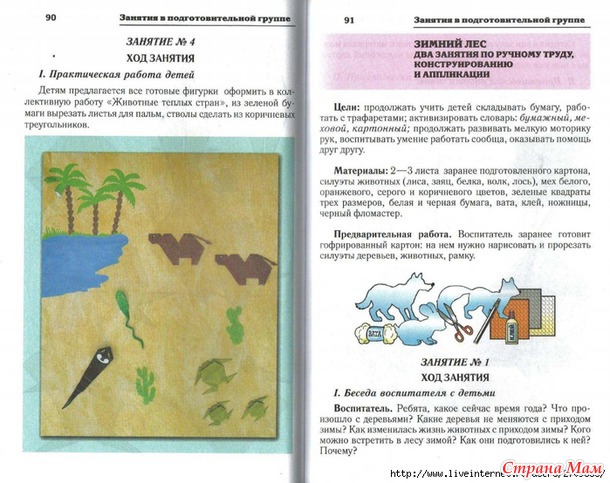Рисование, аппликация, конструирование в детском саду и дома Дети 5-7лет