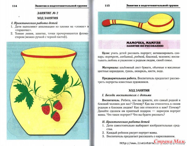 Рисование, аппликация, конструирование в детском саду и дома Дети 5-7лет
