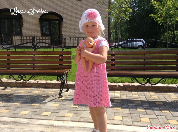 Летние отпускные комплекты для дочек! Family look, очередной :-)))