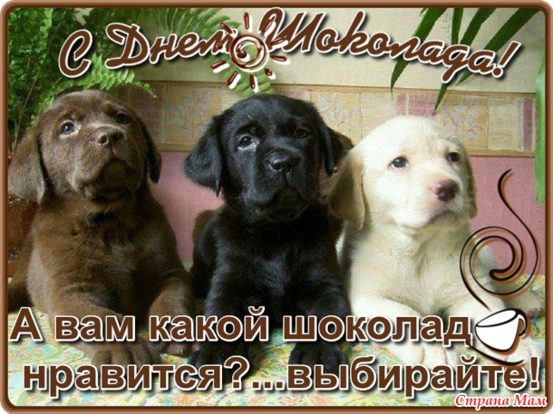 ПОЗДРАВЛЯЮ С ДНЕМ ШОКОЛАДА!