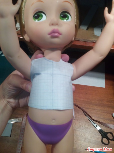 МК построение выкройки на куклу