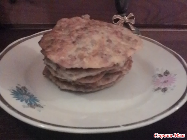Оладьи из гречки с кабачками