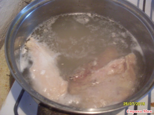 Ньокки с курицей.