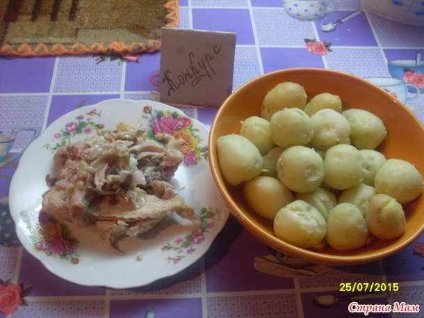Ньокки с курицей.