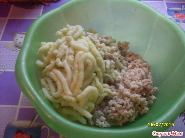 Ньокки с курицей.