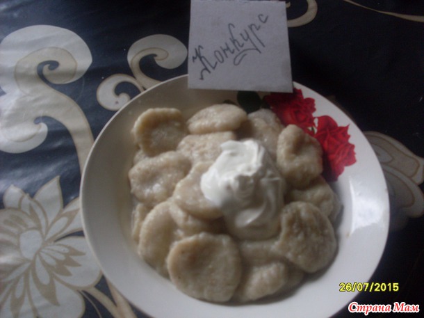 Ньокки с курицей.