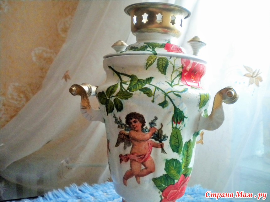 Декор старого самовара