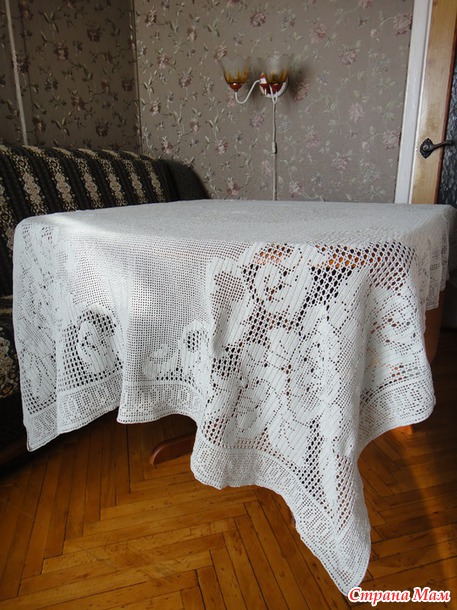Скатерть крючком