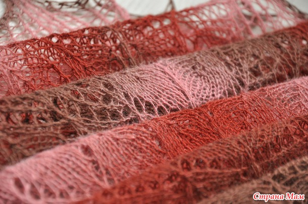 Шаль Северная Косуля №4. Кауни Brown-Pink