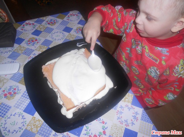 Розовый бисквит-... продолжение...