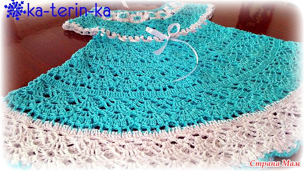 Платье Цветочная Феечка Крючком Видео 1 фото 6