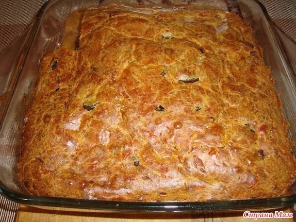 Кекс с куриной печенью