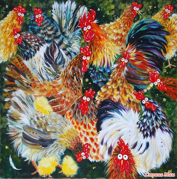 Птицы, собаки, графика художницы Ким Хаскинс (много фото)