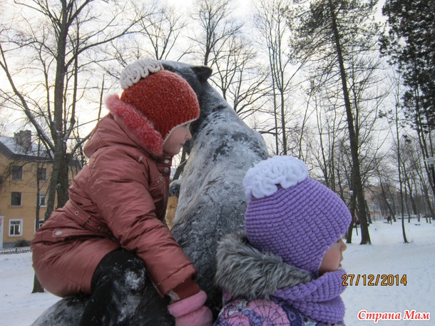 Шапки для девочек. Сезон 2014-15гг.