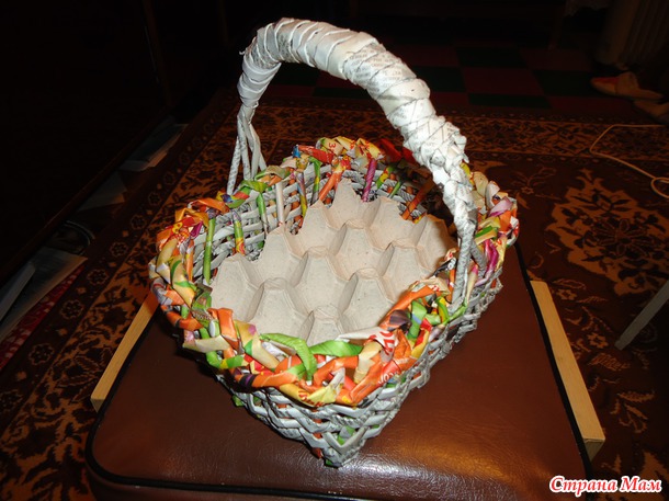 Моя корзиночка для пасхальных яиц