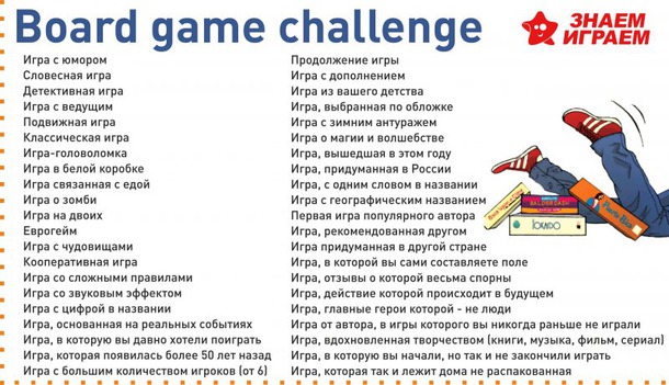 BoardGameChallenge - настольный вызов