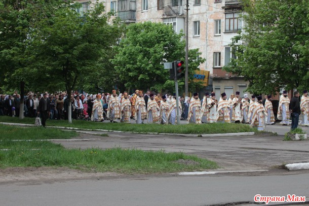 День Победы в Горловке.