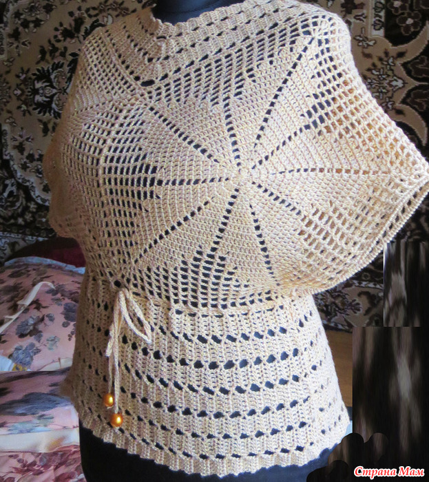 . Ажурный жилет - Все в ажуре... (вязание крючком) - Страна Мам