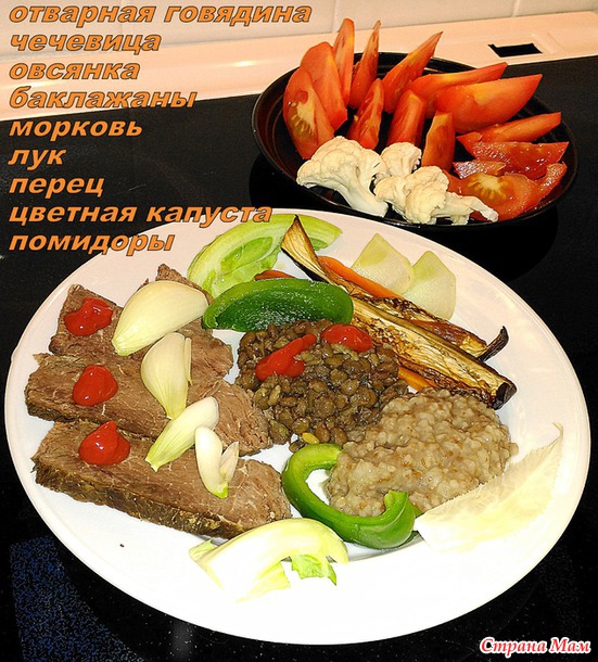 Ужин (моя диета)