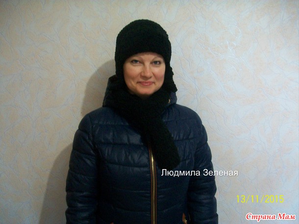 Шапка ушанка+шарфик!!!