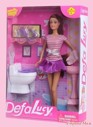 Кукла с ванной комнатой