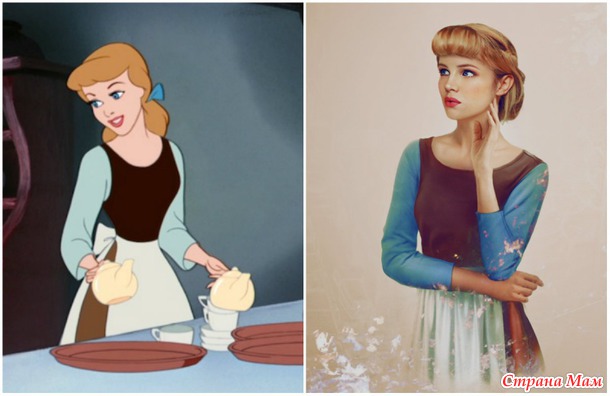 Диснеевские принцессы,  как выглядяли бы  в жизни и их похожесть на актрис