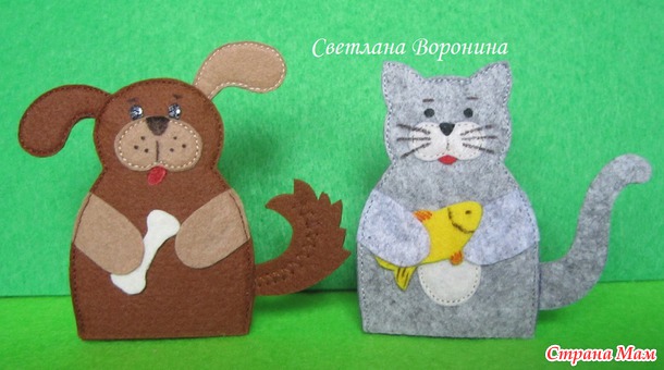 . Пальчиковые куклы 2 в 1
