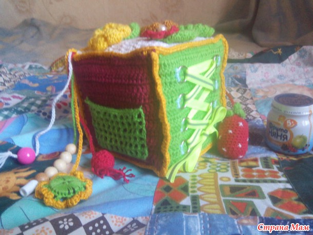 Развивающий куб большой hand made