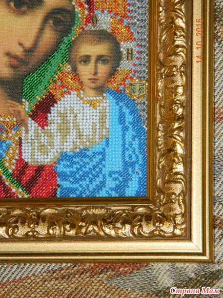 Из багетки. Казанская Богородица.