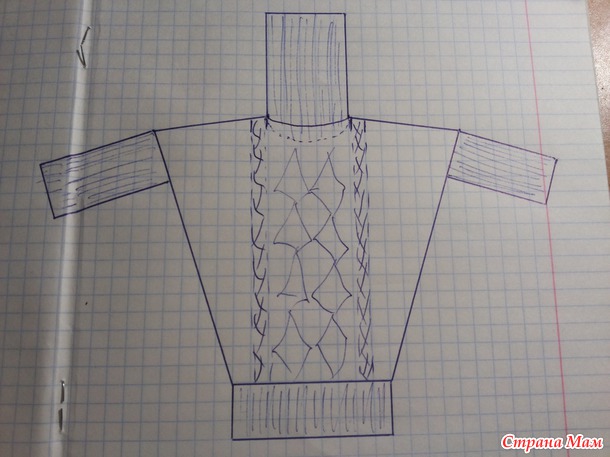Платье - свитер свободного кроя