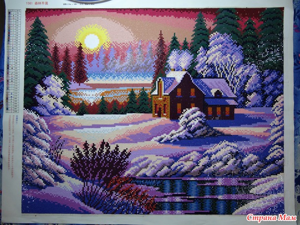 Мои две картины из алмазной мозаики
