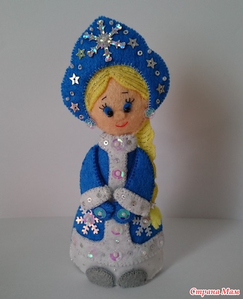. Снегурочка из фетра