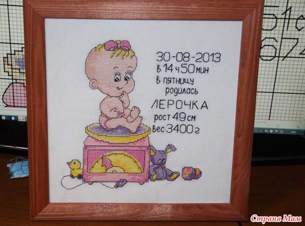 *Мои вышитые метрики