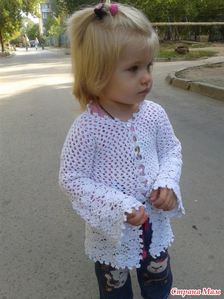 . Кардиган на девочку