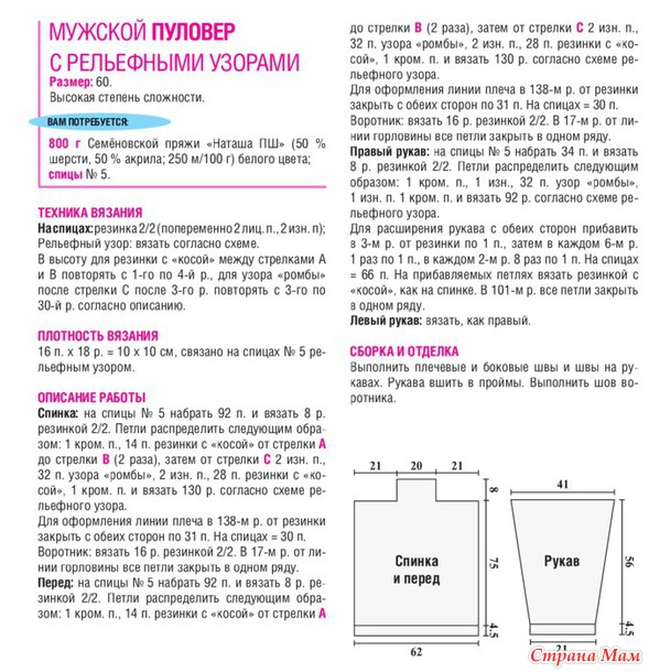 Жакет маленькому мужчине (схемы, описание)