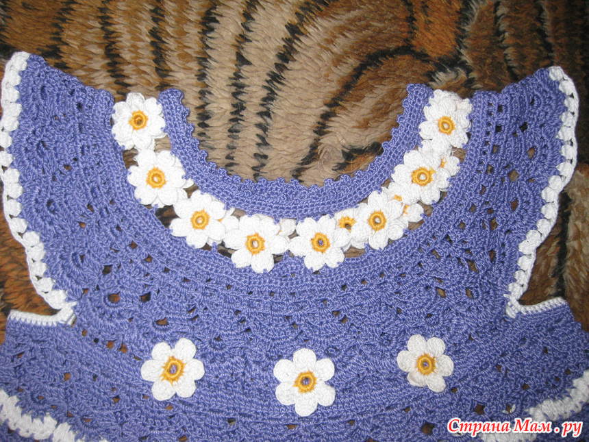 Платье Цветочная Феечка Крючком Видео 1 фото 11