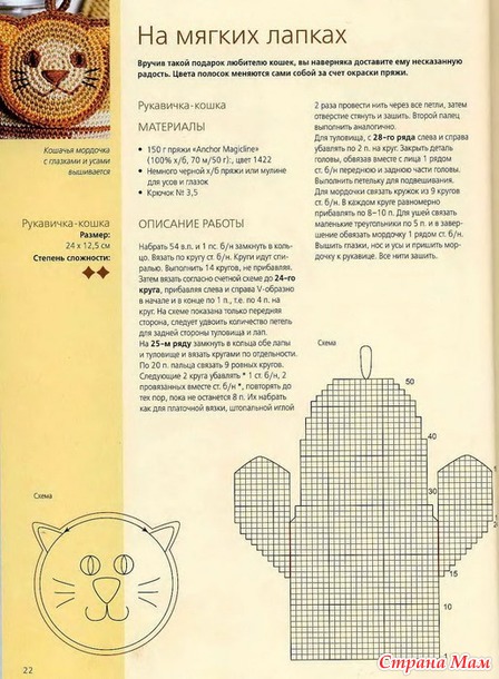 Вязаные прихватки