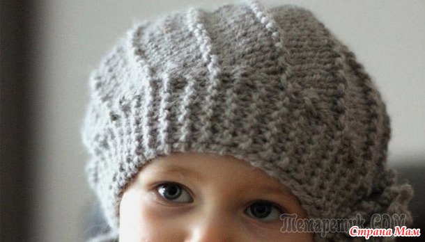 береты спицами, несложные модели